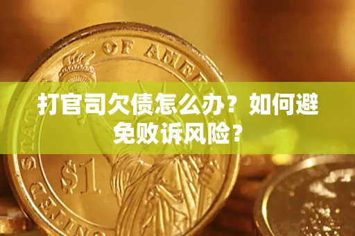 北京打官司欠债怎么办？如何避免败诉风险？