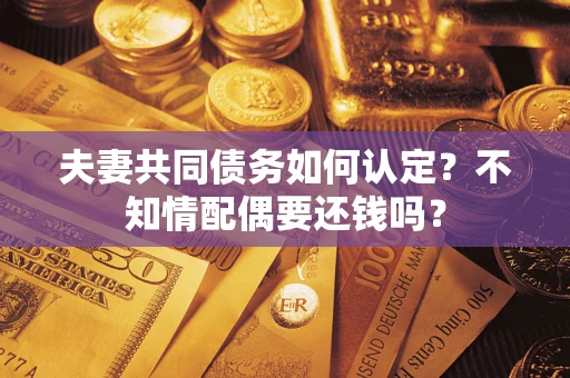 北京夫妻共同债务如何认定？不知情配偶要还钱吗？