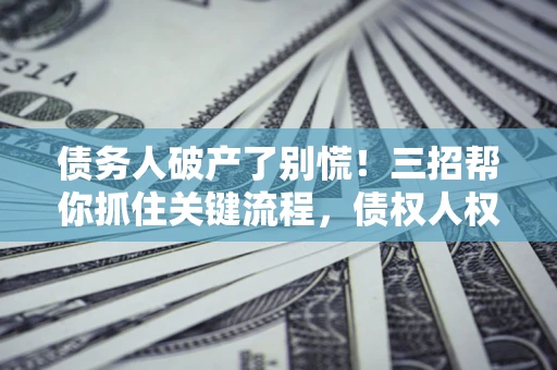 北京债务人破产了别慌！三招帮你抓住关键流程，债权人权益不再缩水