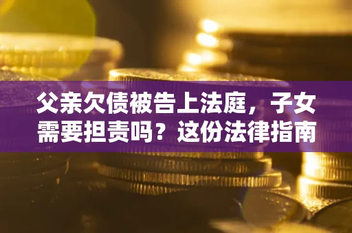 北京父亲欠债被告上法庭，子女需要担责吗？这份法律指南必须看完