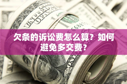 北京欠条的诉讼费怎么算？如何避免多交费？