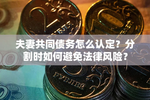 北京夫妻共同债务怎么认定？分割时如何避免法律风险？